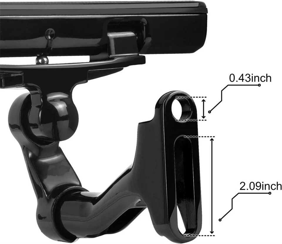 Estriberas de pasajero traseras ajustables con soportes para Harley Electra Glide 93-23 Foto 2 de 4