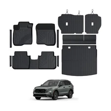 Floor Mats Set for Honda CRV 2026 2025 2024 2023 Accessories(Hybrid & Gasolin...