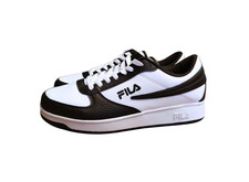 FILA Men's A-Low Sneakers Low Top Shoes Size 10 Black / White 1CM00551-120