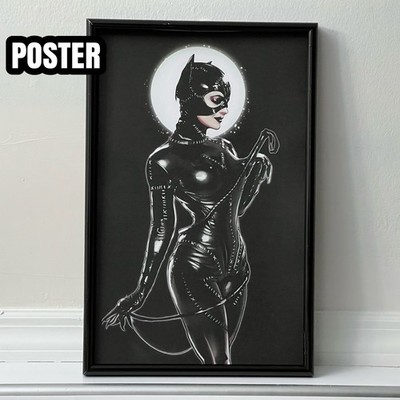 Batman Returns Catwoman Michelle Pfeiffer Michael Keaton Tim Burton Poster