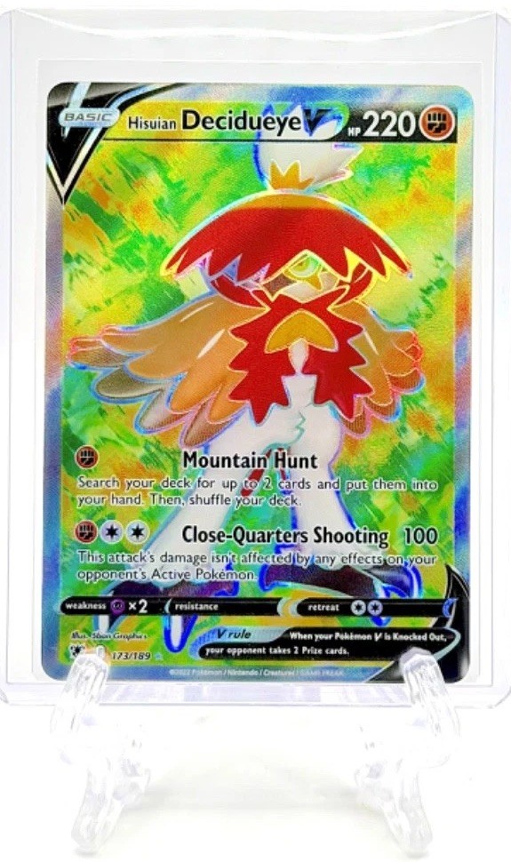 HISUIAN DECIDUEYE V 2022 Pokemon Astral Radiance 173/189 FULL ART ULTRA RARE