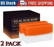 2x Kojic Acid Soap Hyperpigmentation Natural Skin Lightening Dark Spot Remover