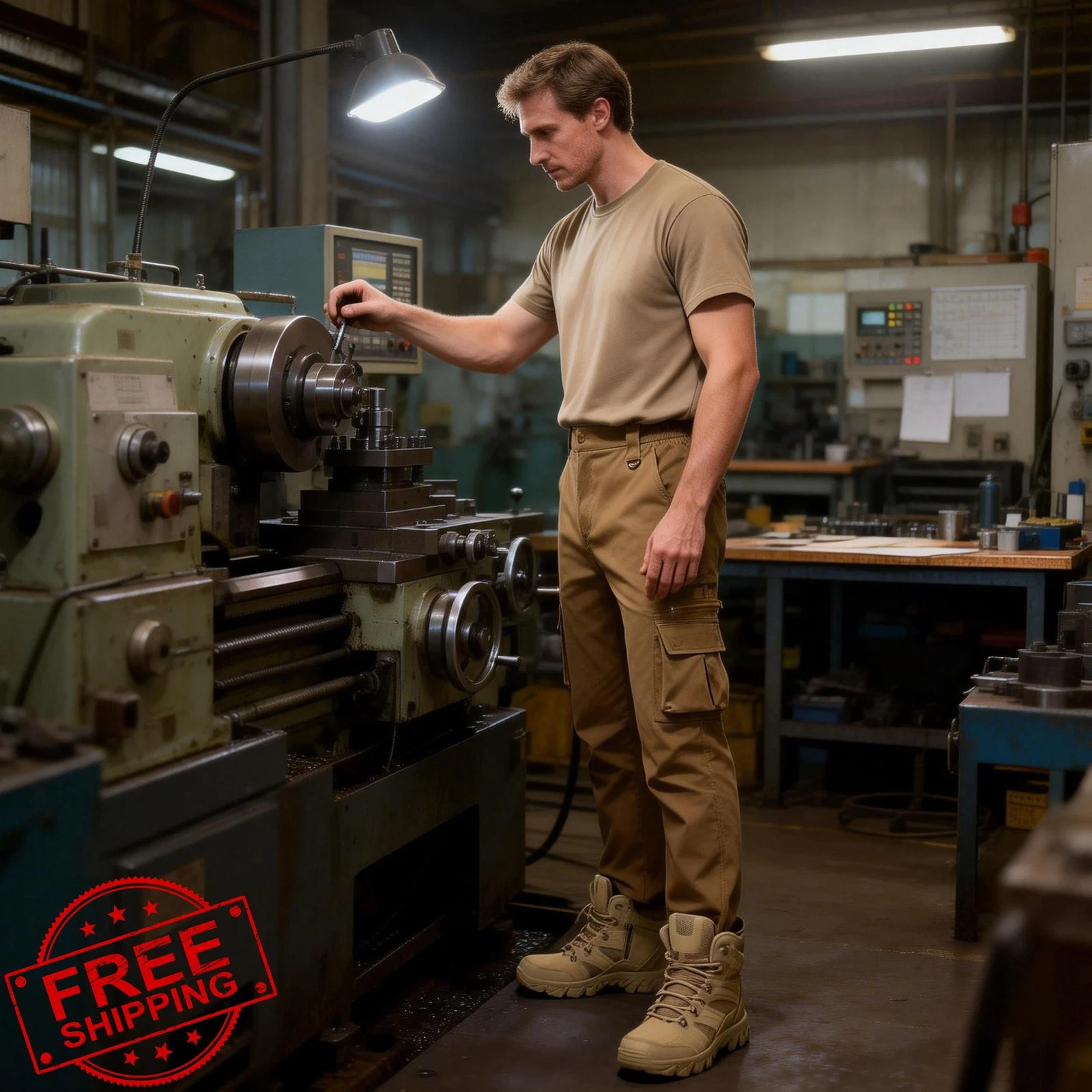 MeGriverous Men's Water Resistant Stretch Cargo Pants