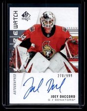 2019-20 SP Authentic Future Watch Auto Joey Daccord RC Auto 270/999 #158