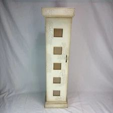 Audio cd storage tower rack Customizable Aged Column / Pillar Art Unique VTG