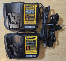 Set of 2 - DeWALT 4 Amp Charger 12V  20V Volt MAX Li Ion Model DCB1104