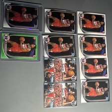 Bowman chrome Tre Johnson III Rookie 10 card Lot Wizards serial #32/99, silver