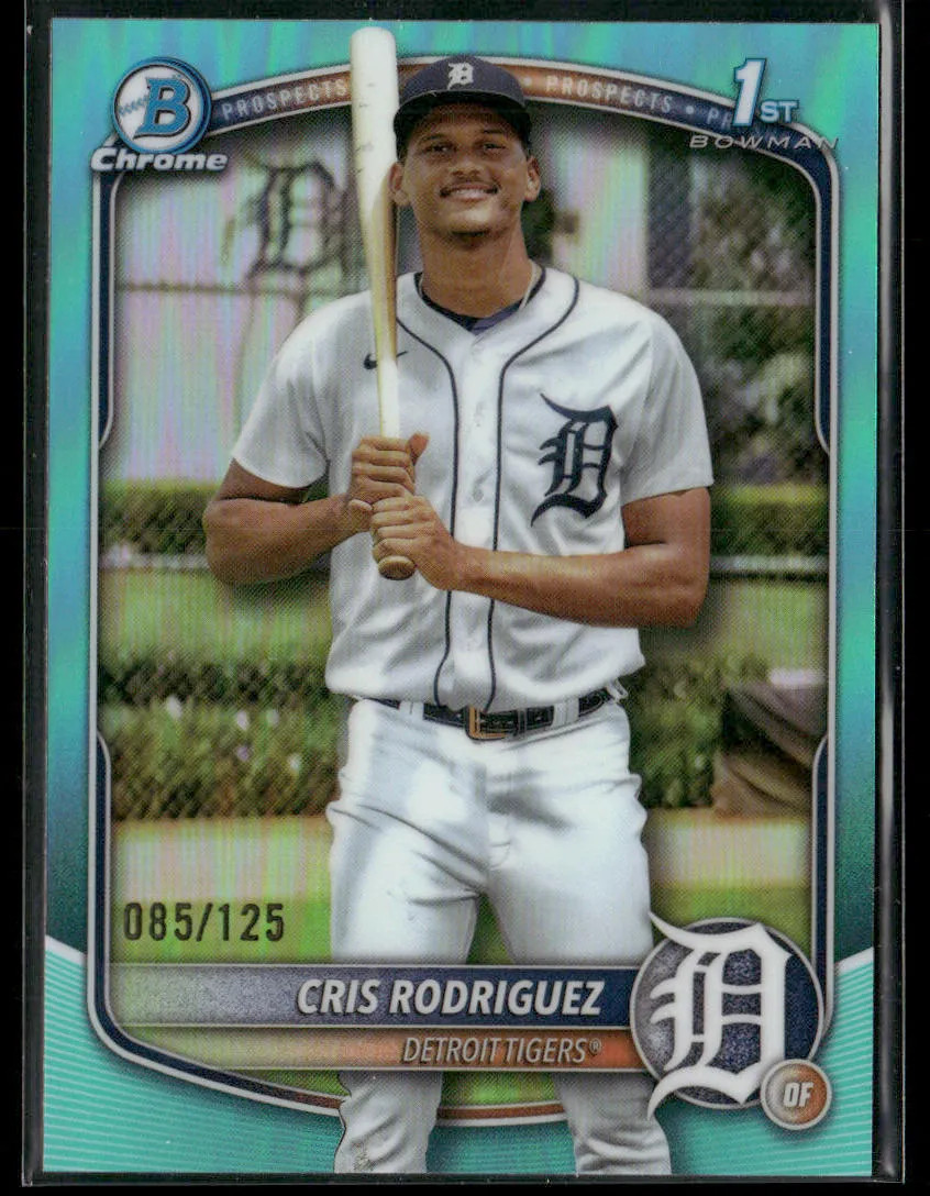 2025 Bowman Chrome Cris Rodriguez #BCP-250 Aqua Refractor 1st Bowman 085/125