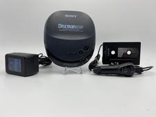 Vintage 1996 Sony DiscMan ESP Portable CD Player with Car Kit D-242CK/HM 
