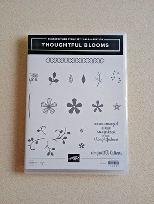 Stampin' up! Thoughtful Blooms Photopolymer Stamp set.Sale-a-Bration New