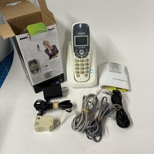 VTech CS6114 DECT 6.0 Cordless Phone White Caller ID Call Waiting 1 Handset