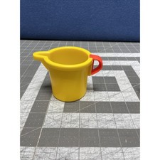 1980's Cook N Serve Kitchen Play Yellow Pitcher Red Handle Vintage Replacement