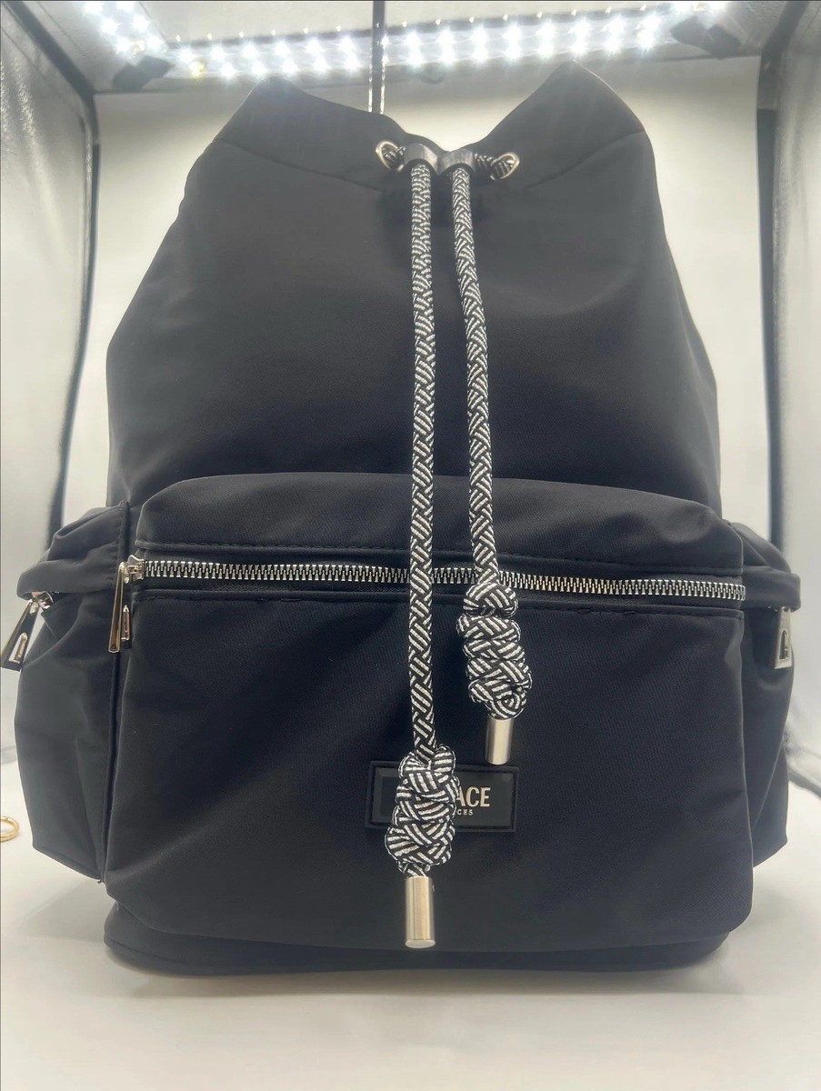 Super Stylish! Versace Parfums Backpack with Gold Hardware 