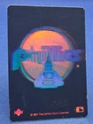 Philadelphia Phillies  1991 Upper Deck Baseball Team Hologram Stickers Lot of 4
