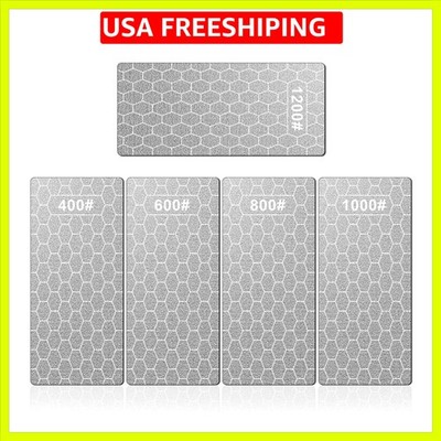 Diamond Sharpening Stone, 5 Pcs Knife Sharpening Stone with Extra Fine/Coarse...