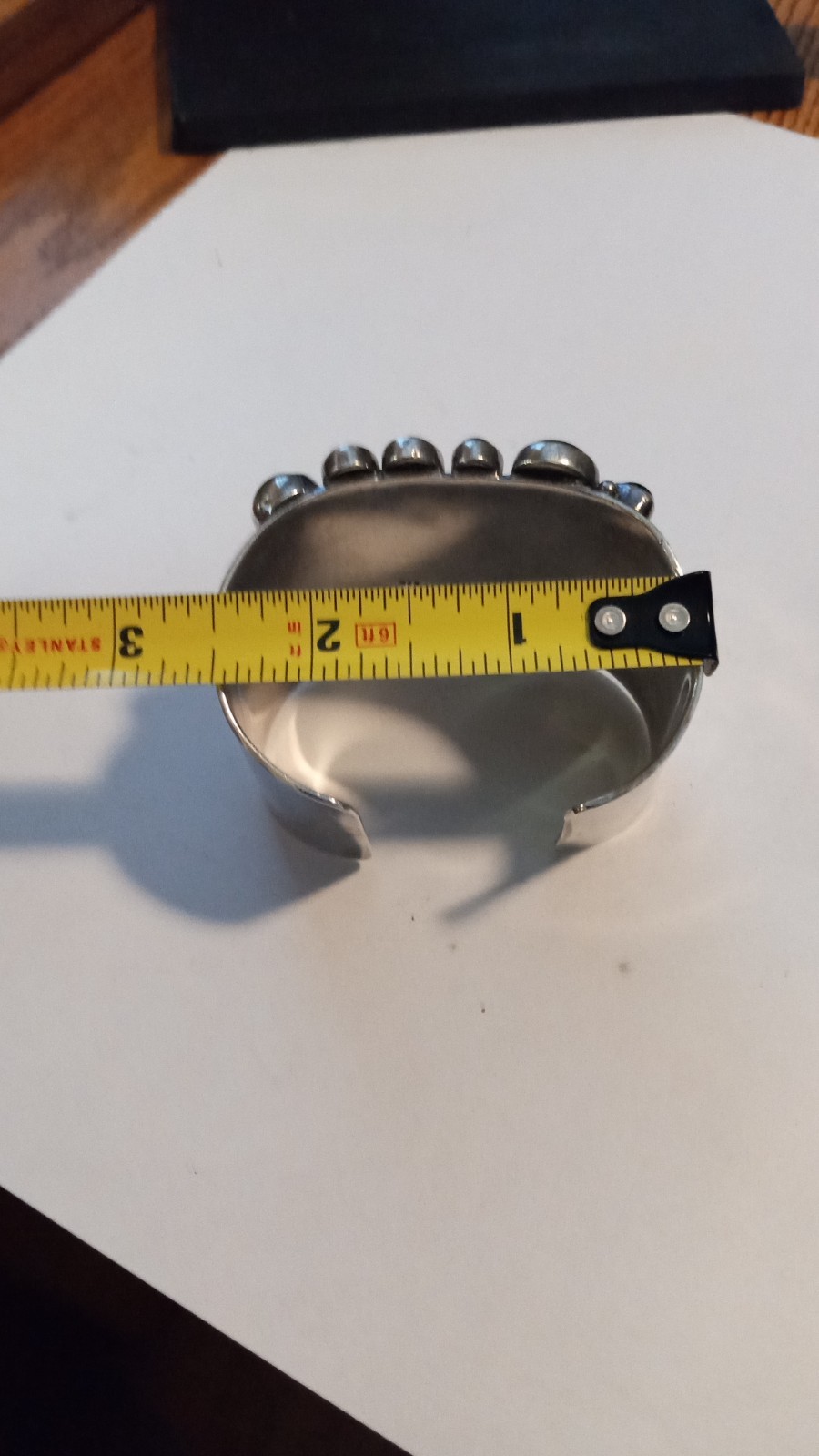 Vintage Chunky .925 Sterling Silver Multi stone C… - image 6