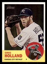 2012 Topps Heritage #82 Greg Holland Kansas City Royals