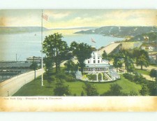 Divided Back RIVERSIDE DRIVE & CLAREMONT HOTEL New York City NY 60k cards hr9291