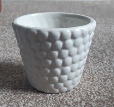 Small Bubble White Ceramic Pot Flower Pot Houseplant Home Decor