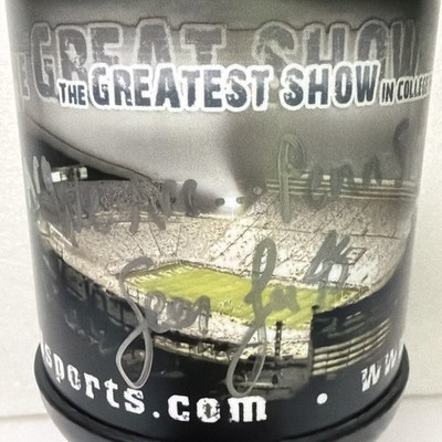 Penn State Plastic Stadium Drinking Cup Whirley Signed To Robin Sean Lee #45 PS