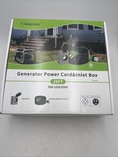 RVINGPRO 50 Amp Generator Cord 25FT and Power Inlet Box,
