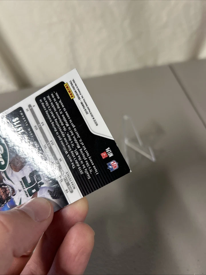 2019 Panini Obsidian Rookie Quinnen Williams 199 Electric Etch Purple /75 READ - Image 3 of 4