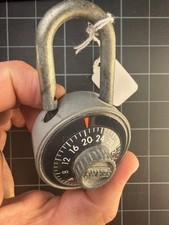 Vintage 1970s Sears Combination Padlock Model 3754 Heavy Duty Made in USA Lock