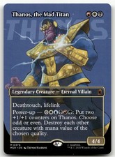 Thanos, the Mad Titan [Borderless] #376 Prices | Magic Marvel