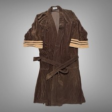 Vintage Christian Dior Robe de Chambre Brown Velour Belted Paris New York