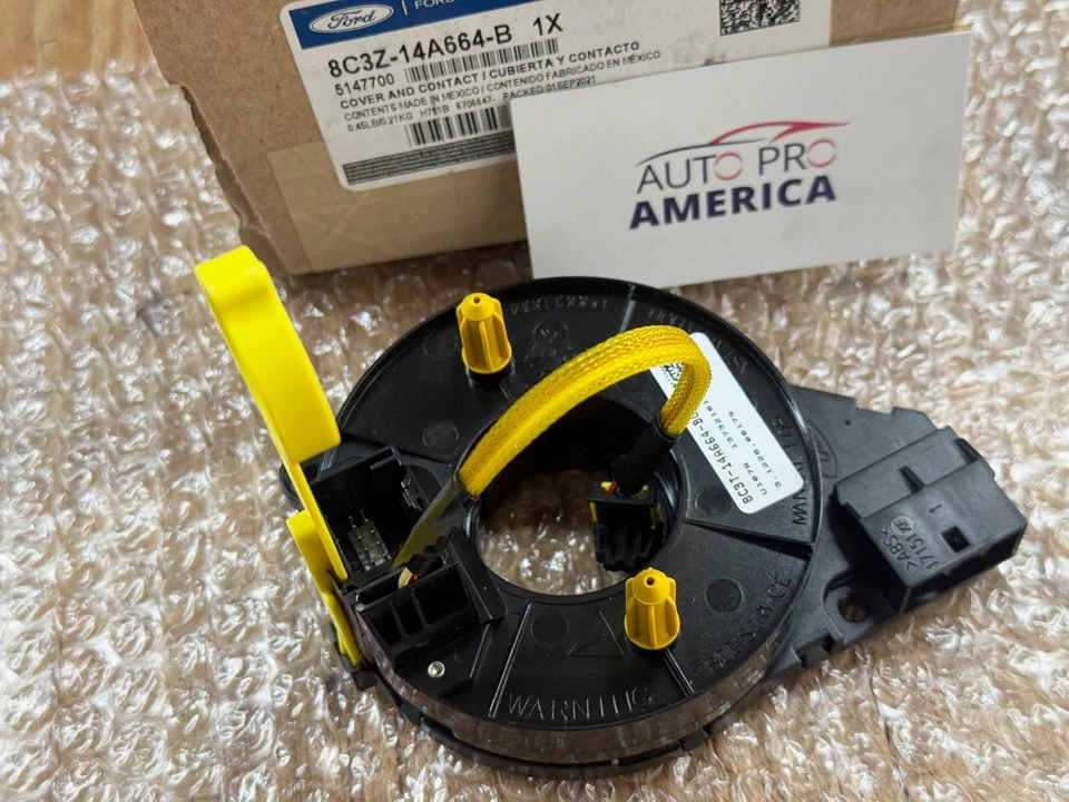 Contacto de resorte de reloj para Ford F250 F350 F450 Super Duty 2008-2010 8C3Z14A664B OEM Foto 2 de 4