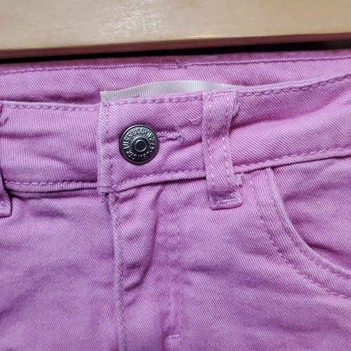 Levi Girls Pink Shorty Short Shorts Size 8 Youth - Picture 2 of 6