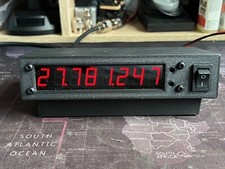 CB Radio in-line 8 Digit Frequency Counter Red Display with Stand v4r