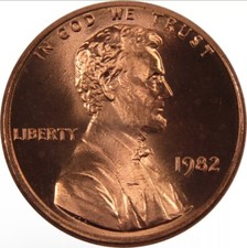 1982 P Lincoln Cent Copper Small Date BU (UNCIRCULATED)
