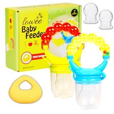 Lowee Inc Baby Food Fruit Feeder / Pacifier / 2 Pack / Gift Package / FREE Bonus