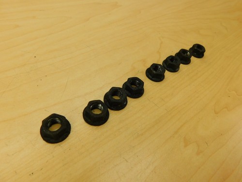 8 REAR AXLE NUTS , BACKING PLATES TO DIFFERENTIAL TUBES GM 69BE1-9J1 - Picture 2 of 4