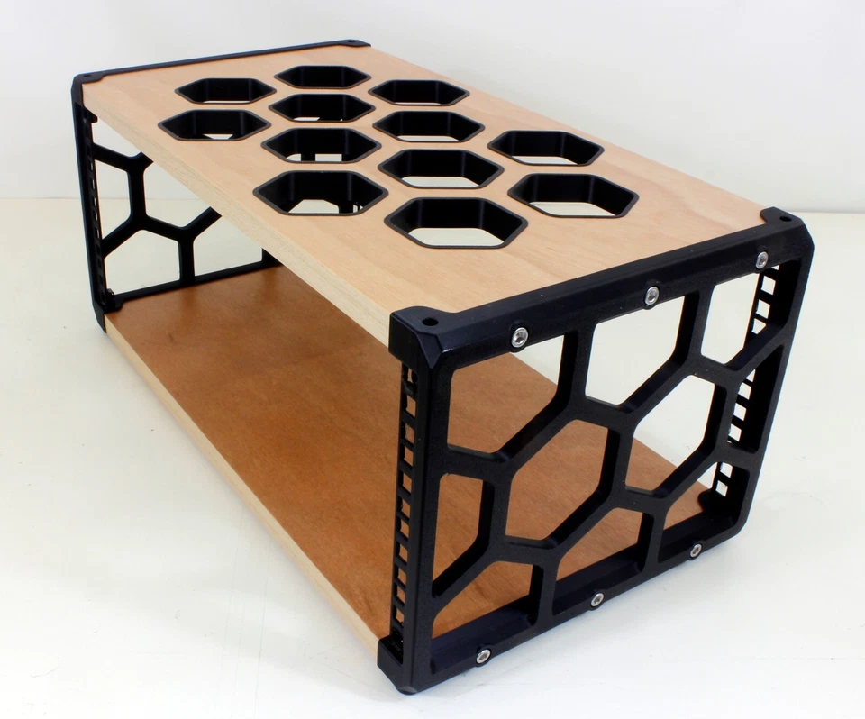 19" 4U DESKTOP STUDIO RACK POD CASE CABINET COMMS MEDIA AUDIO EQUIPMENT HYPLA - Image 4 of 4