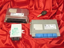 BMW E46 E39 E53 3 5 X5 series 2.5i 3.0i M54 ENGINE ECU DME MS43 EGS EWS KEY SET