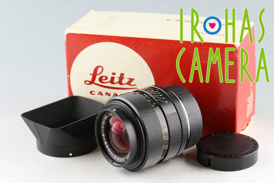 Leica Leitz Summicron-R 35mm F/2 3-Cam Lens for Leica R With Leica Leitz Summicron-R 35mm F/2 3-Cam Lens for Leica R With
