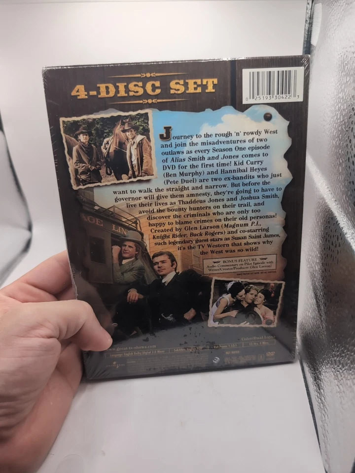 Alias Smith and Jones Season One 1 DVD Brand New — 第 2/2 张图片