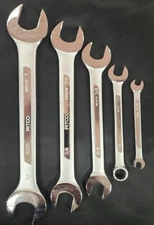 QTY 1 SET NEW RITCO 5 PC SAE WRENCH SET 5/16 1/2 3/4 7/8 1 IN GREAT SET