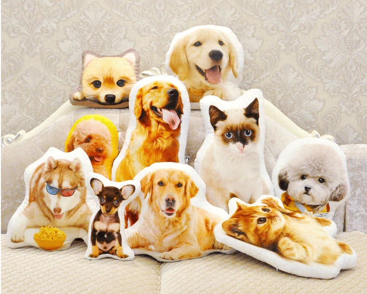 Personalized Custom Made Pet Dog Cat Cushion Pillow Toy Unique Special Gift - Image 3 of 4