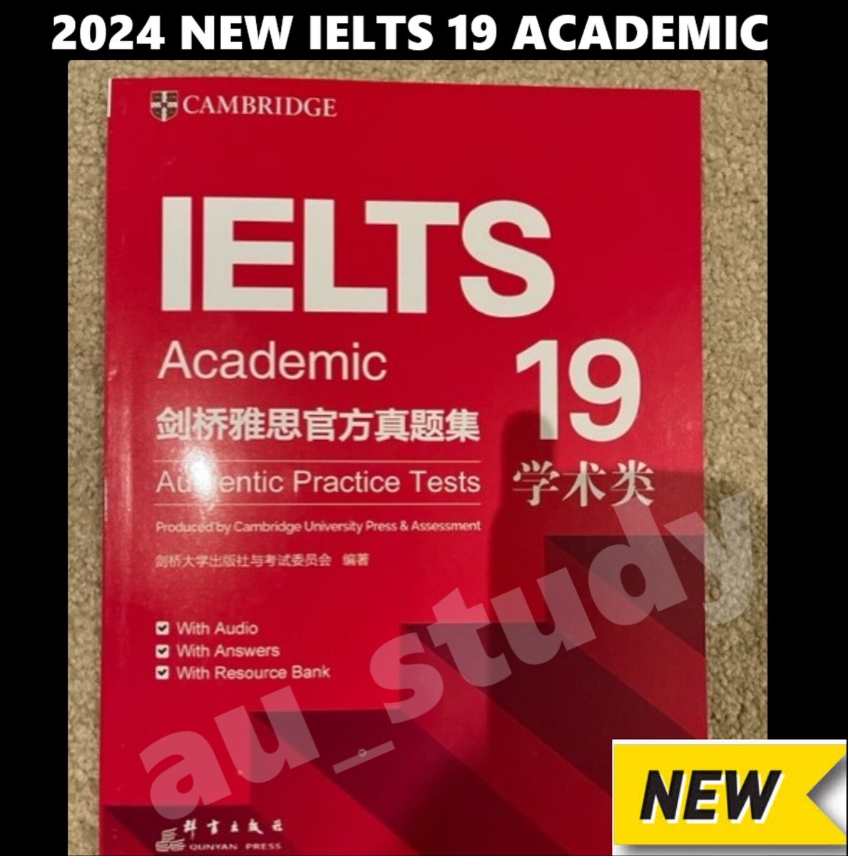 2024 June LATEST BRAND NEW Cambridge IELTS 19 Academic