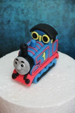 Thomas the Tank inspired handmade edible birthday cake engine topper 
