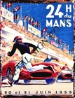 24h LE MANS METAL SIGN VINTAGE STYLE 6x8in shop grand prix racing tin garage art