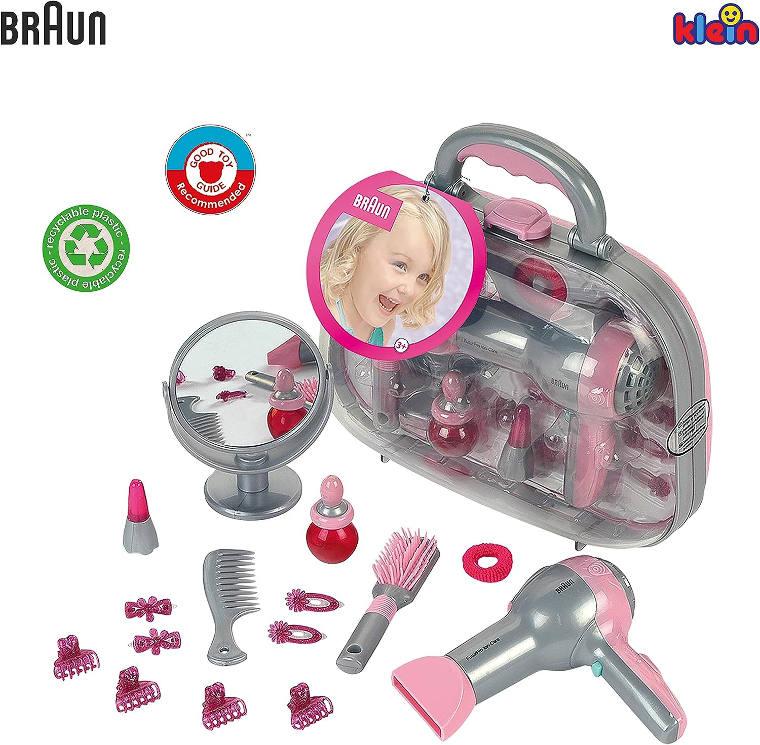 Theo Klein 5855 Фризеркоффер Braun Haartrockner Spiegel Kamm для укладки волос-Zubehör