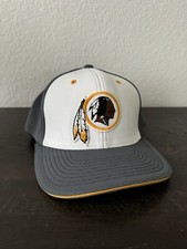 WASHINGTON REDSKINS RETRO HAT MAROON WHITE MESH FLEXFIT ADULT LARGE / XL NEW