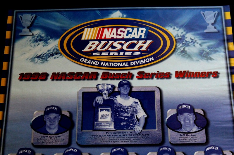 1998 Nascar  Busch BEER Series Dale Earnhardt Jr Matt Kenseth Poster Winston Cup