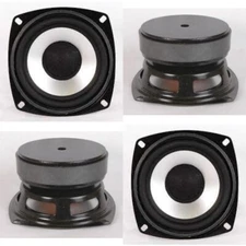 4" Woofer Speakers 8ohm Pin cushion Monitor Replacement four inch Lot NEW 4pack