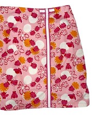 VINTAGE LILLY PULITZER LADYBUG FLOWER PRINT SKIRT SKORT SIZE 12 MOD WHIMSICAL