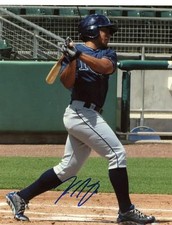 KEAN WONG TAMPA BAY RAYS SIGNED AUTOGRAPHED ACTION 8X10 PHOTO W/COA 